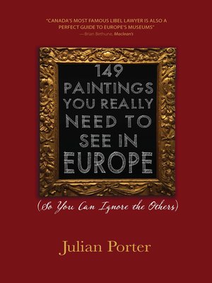 cover image of 149 Paintings You Really Need to See in Europe